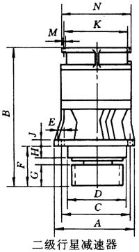 PGB船用立式行星齒輪減速機(jī)外形安裝尺寸及技術(shù)參數(shù)