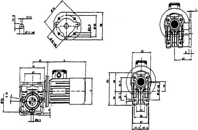NMRV型蝸桿減速機(jī)(Q-JF 01-1999)