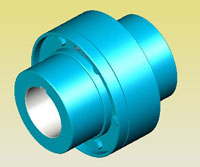 蛇形彈簧聯(lián)軸器ZB/TJ19023-90系列實(shí)體模型
