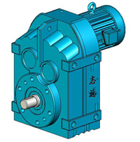 MP系列平行軸斜齒輪減速機實體模型