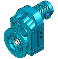MP系列平行軸斜齒輪減速機實體模型
