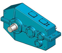 QJY系列起重機(jī)械減速器實(shí)體模型