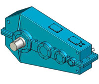 QJY系列起重機(jī)械減速器實(shí)體模型