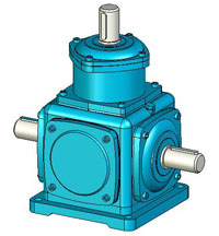 T系列螺旋錐齒輪傳動箱實體模型