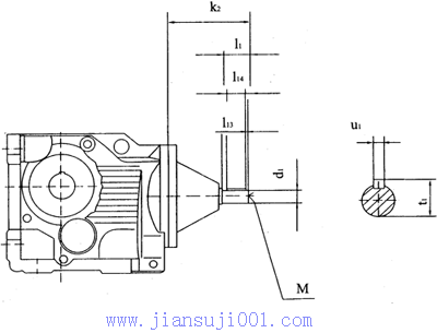 TXK37-TXK157底腳步安裝無(wú)電機(jī)輸入軸相關(guān)尺寸