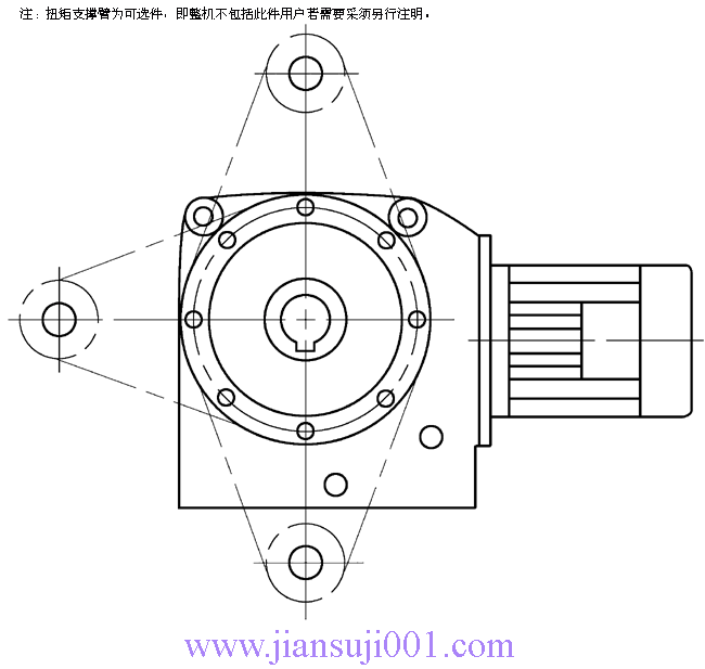 W系列斜齒輪蝸桿減速電機(jī)