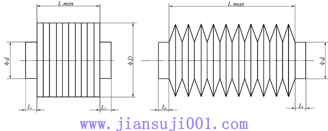 風(fēng)箱式防護(hù)套規(guī)格尺寸