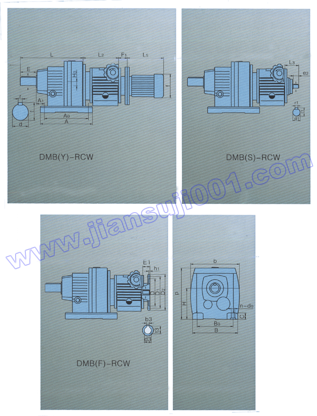 DMB系列無級(jí)變速器與RC系列減速器組合