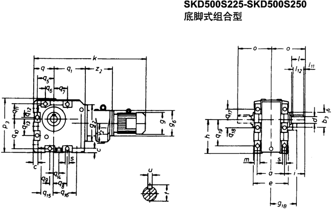 SK系列斜齒輪—蝸旋傘齒輪減速電機