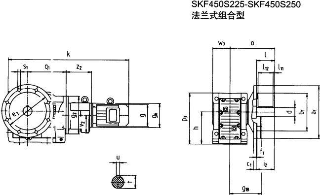 SK系列斜齒輪—蝸旋傘齒輪減速電機(jī)