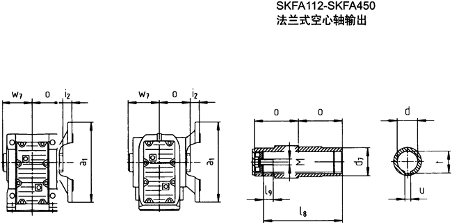 SK系列斜齒輪—蝸旋傘齒輪減速電機(jī)