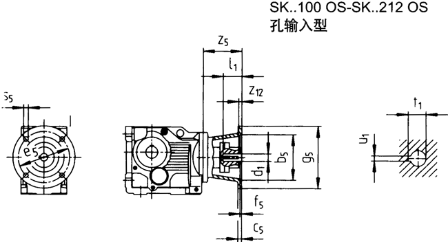 SK系列斜齒輪—蝸旋傘齒輪減速電機(jī)