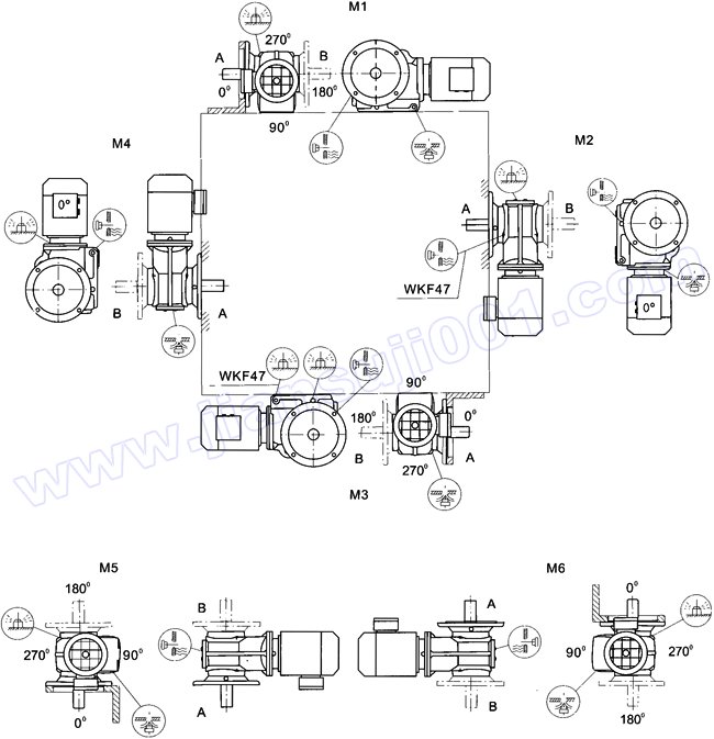 WK系列斜齒輪弧齒錐齒輪減速電機(jī)