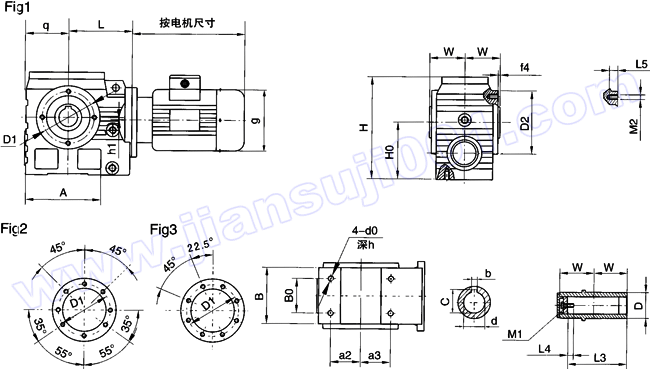 WS系列圓柱蝸桿減速電機