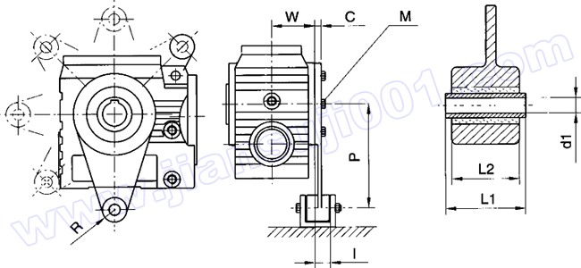 WS系列圓柱蝸桿減速電機